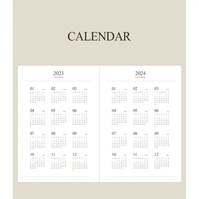 INDIGO - 2023 Official Big Monthly Scheduler - INDIGO - Diary - Harumio