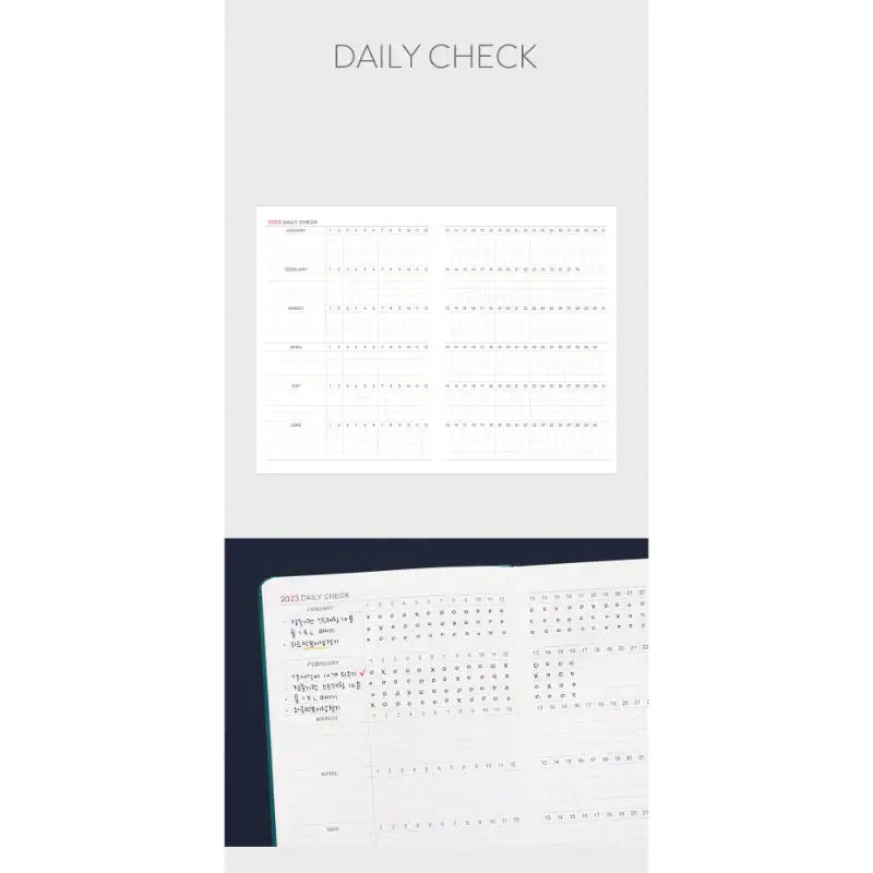 INDIGO - 2023 Prism Monthly Diary B6 - INDIGO - Diary - Harumio