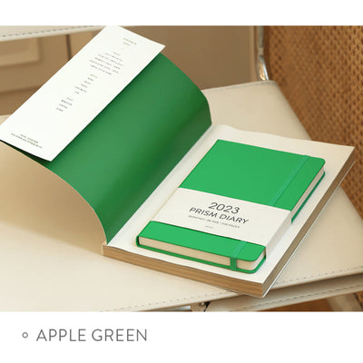 Indigo 2024 Prism B6 Weekly Notebook Apple Green