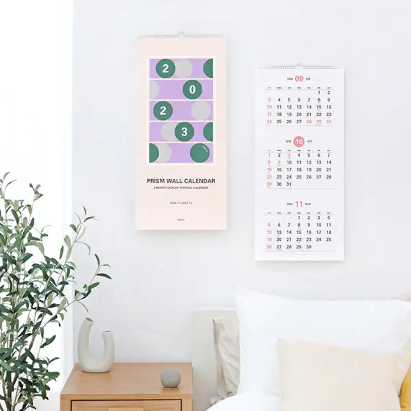 INDIGO - 2023 Prism 3-Month Display Wall Calendar - INDIGO - Calendars - Harumio