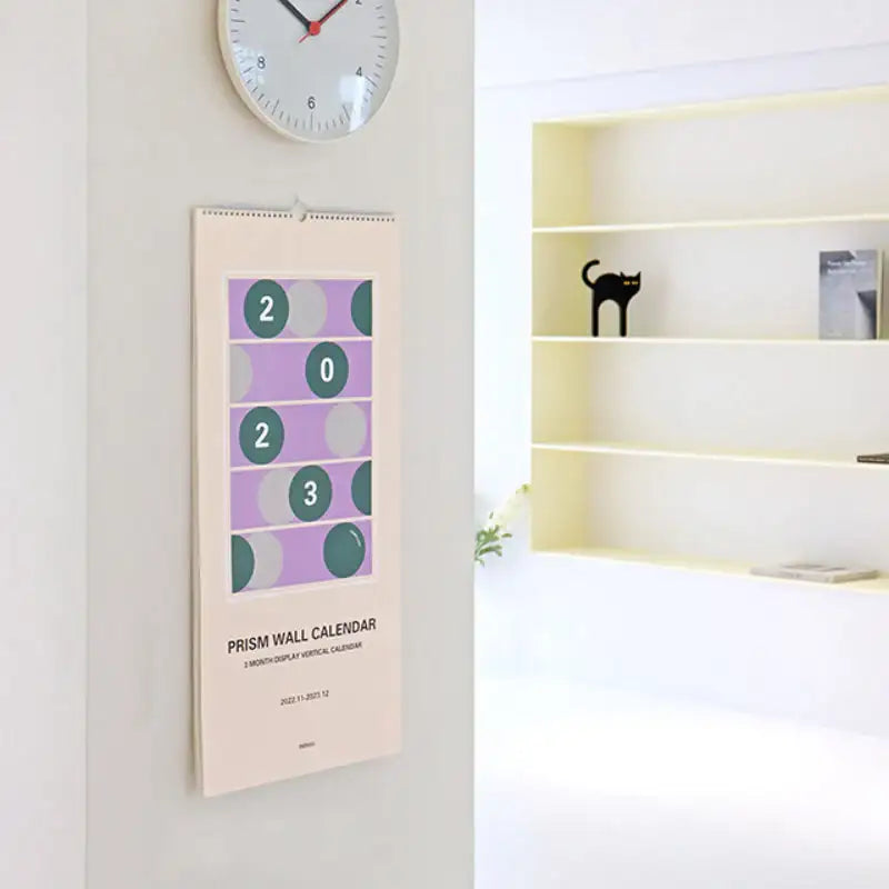 INDIGO - 2023 Prism 3-Month Display Wall Calendar - INDIGO - Calendars - Harumio