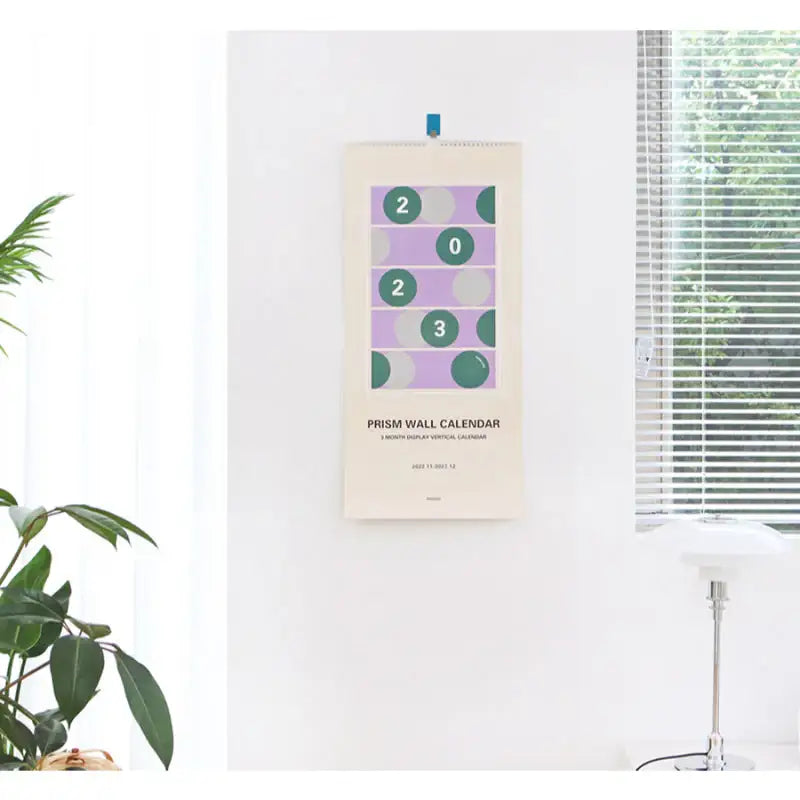 INDIGO - 2023 Prism 3-Month Display Wall Calendar - INDIGO - Calendars - Harumio