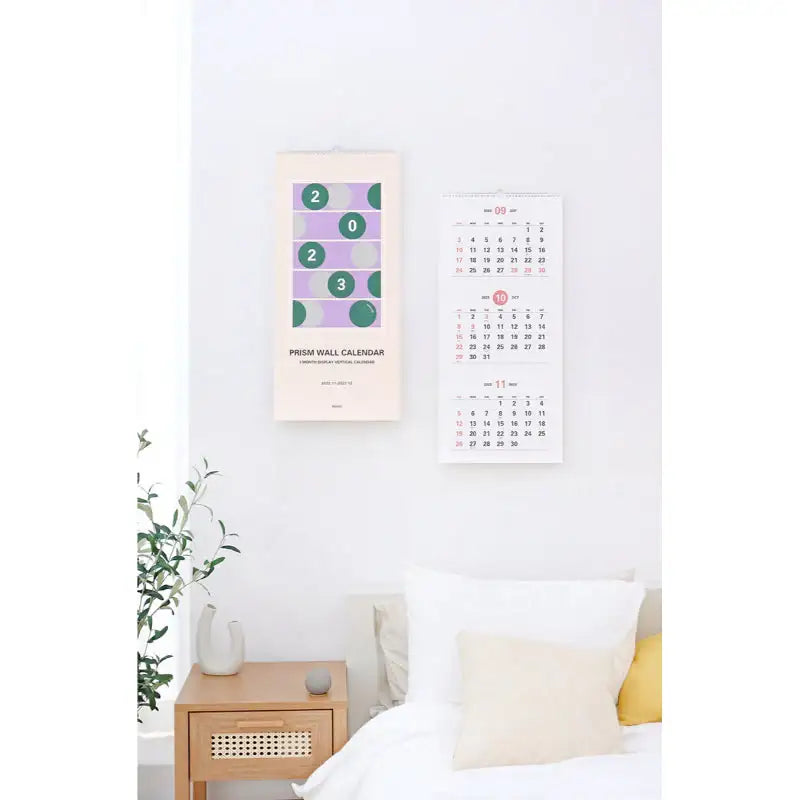 INDIGO - 2023 Prism 3-Month Display Wall Calendar - INDIGO - Calendars - Harumio