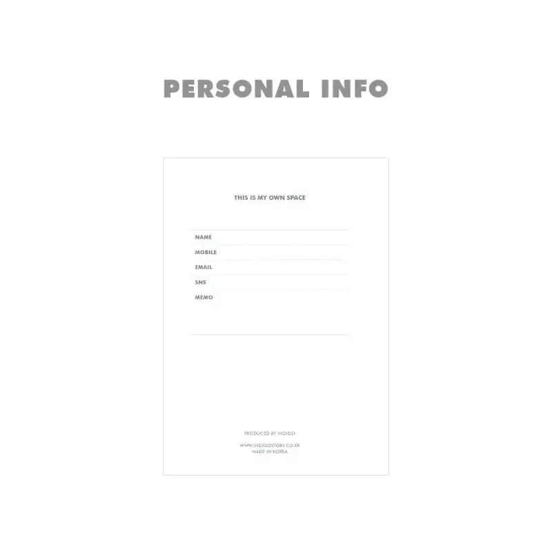 INDIGO - Basic 365 Diary - INDIGO - Diary - Harumio