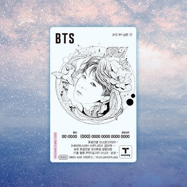 BTS - BTS Illust Transparent T-Money Transportation Card