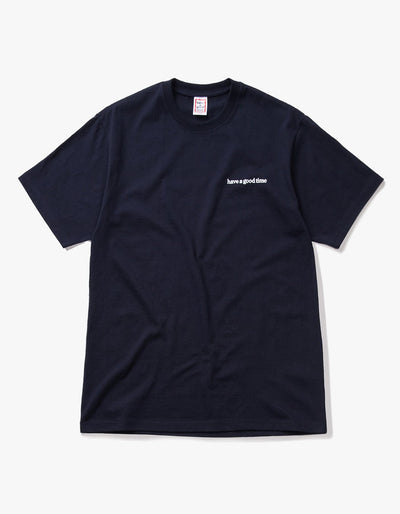 have a good time - Side Logo Short Sleeve T-shirt - Navy