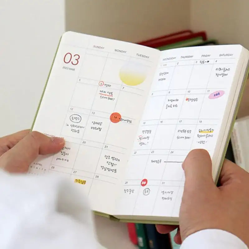 INDIGO - 2023 Prism Slim Monthly Diary - INDIGO - Diary - Harumio
