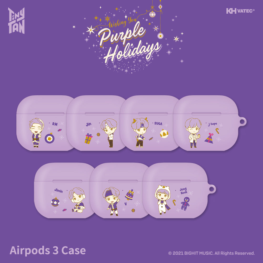 BTS - TinyTAN Purple Holidays AirPods 3 Case