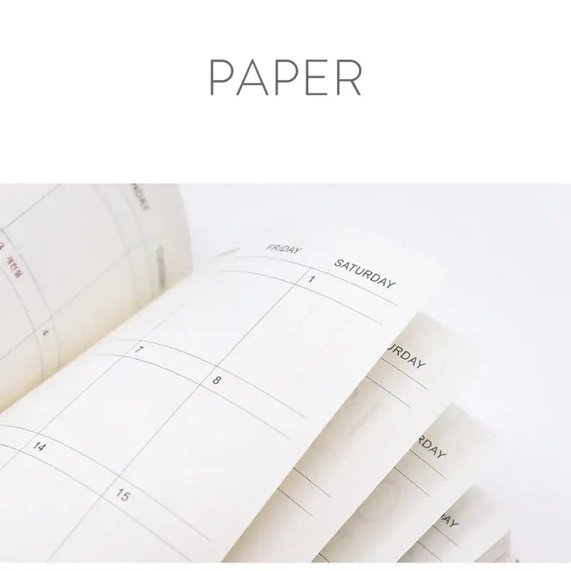 INDIGO - 2023 Prism Leather Weekly Diary B6 - INDIGO - Diary - Harumio