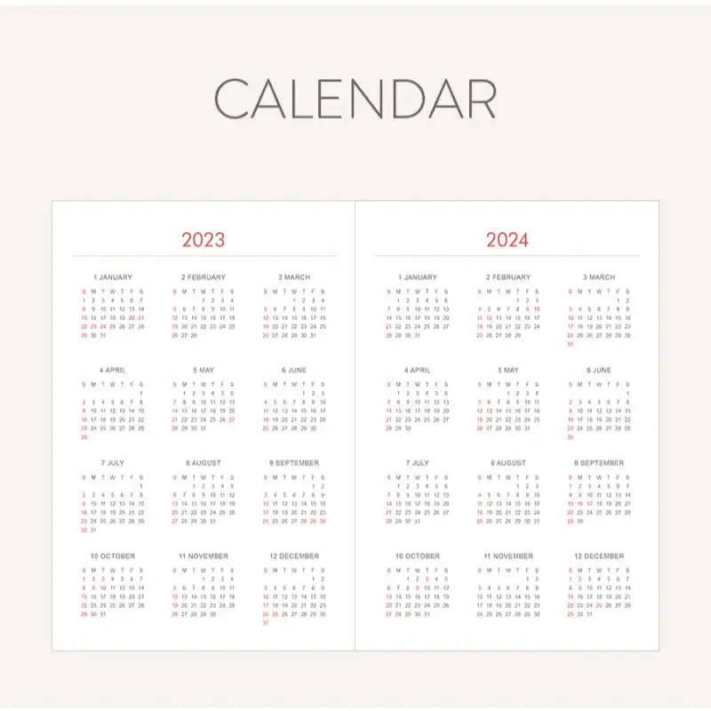 INDIGO - 2023 Prism Leather Weekly Diary B6 - INDIGO - Diary - Harumio