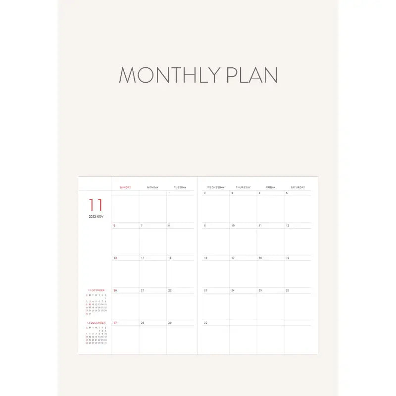 INDIGO - 2023 Prism Leather Weekly Diary B6 - INDIGO - Diary - Harumio