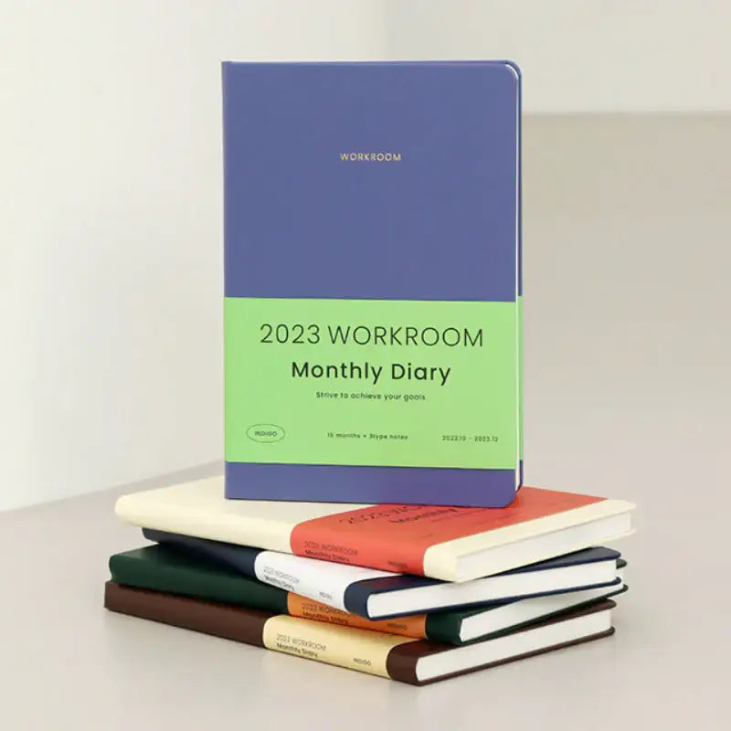 INDIGO - 2023 Workroom Monthly Diary A5 - INDIGO - Diary - Harumio