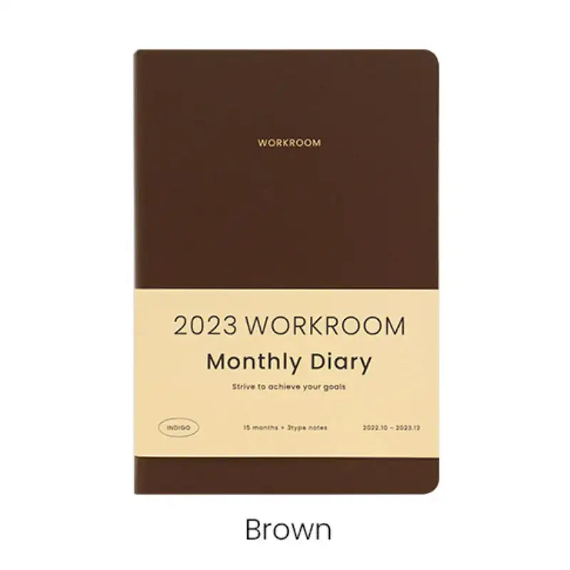 INDIGO - 2023 Workroom Monthly Diary A5 - INDIGO - Diary - Harumio