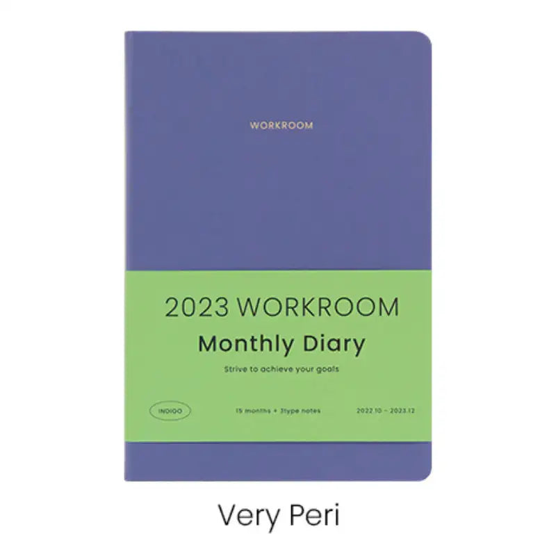 INDIGO - 2023 Workroom Monthly Diary A5 - INDIGO - Diary - Harumio