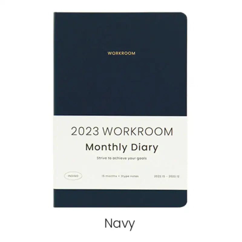 INDIGO - 2023 Workroom Monthly Diary A5 - INDIGO - Diary - Harumio