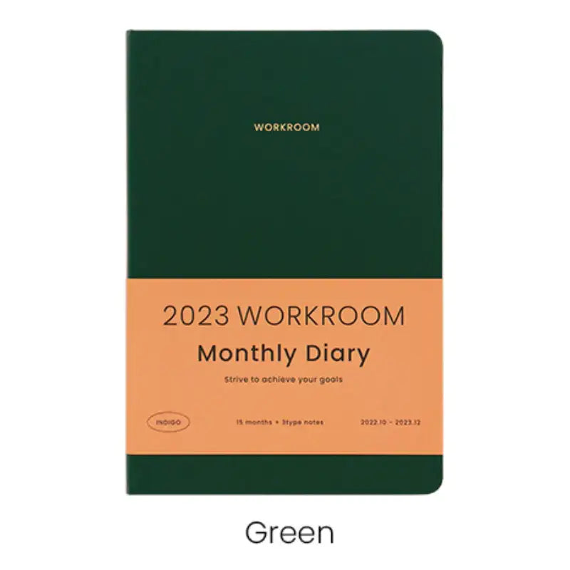 INDIGO - 2023 Workroom Monthly Diary A5 - INDIGO - Diary - Harumio