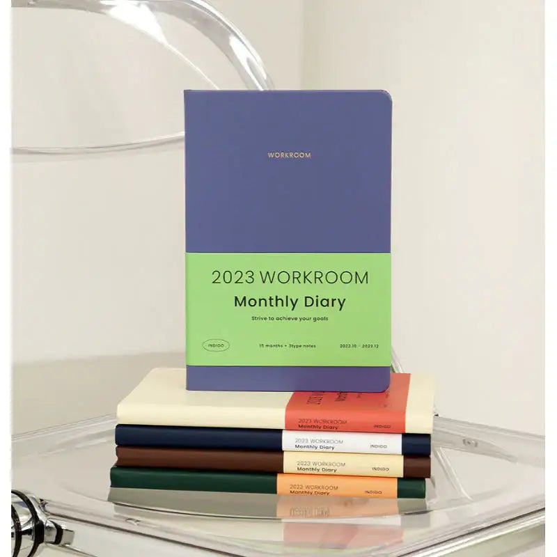 INDIGO - 2023 Workroom Monthly Diary A5 - INDIGO - Diary - Harumio