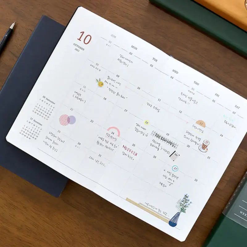 INDIGO - 2023 Official Soft Diary Monthly - INDIGO - Diary - Harumio