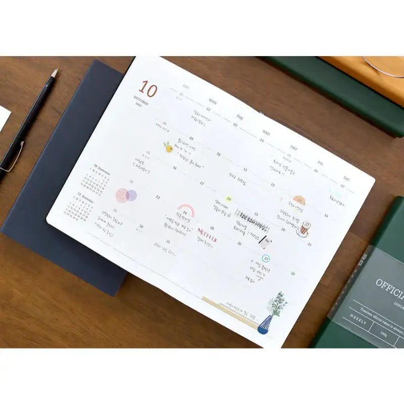 INDIGO - 2023 Official Soft Diary Monthly - INDIGO - Diary - Harumio