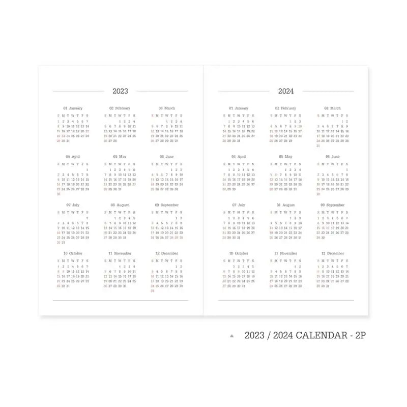 INDIGO - 2023 Official Soft Diary Monthly - INDIGO - Diary - Harumio