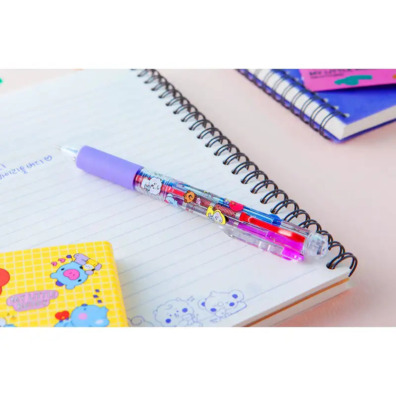 BT21 - Baby My Little Buddy 4-Color Ballpoint Pen - LINE FRIENDS - Stationery - Harumio