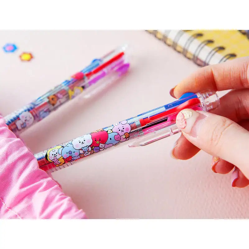 BT21 - Baby My Little Buddy 4-Color Ballpoint Pen - LINE FRIENDS - Stationery - Harumio