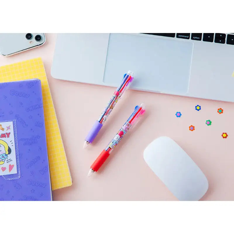 BT21 - Baby My Little Buddy 4-Color Ballpoint Pen - LINE FRIENDS - Stationery - Harumio