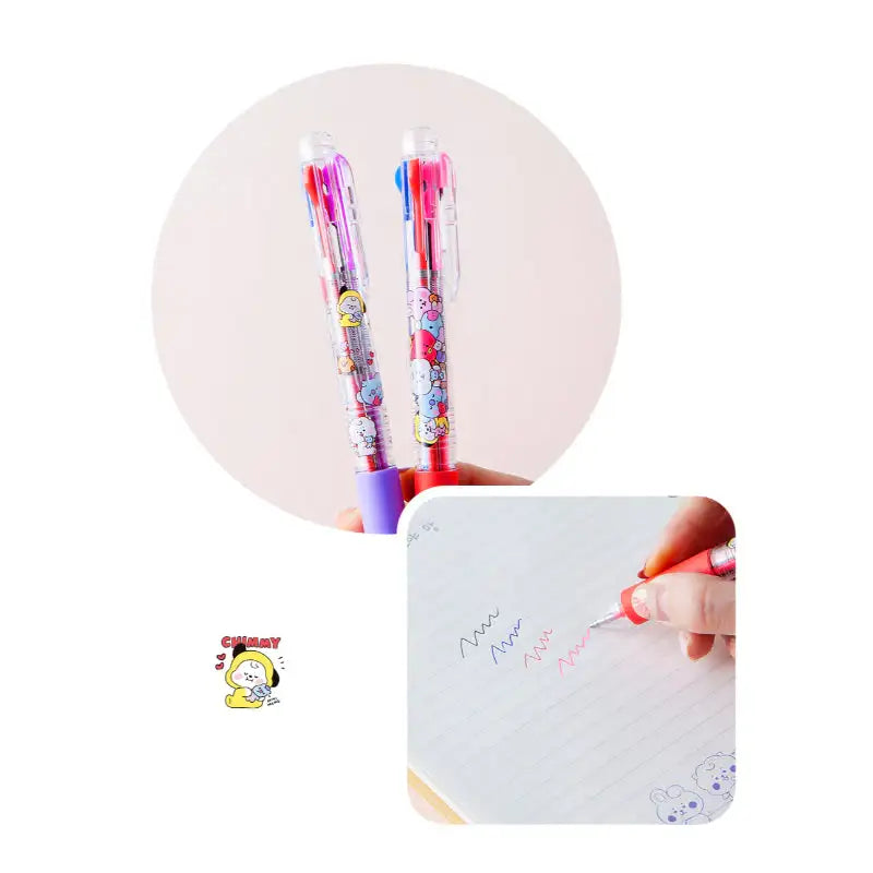 BT21 - Baby My Little Buddy 4-Color Ballpoint Pen - LINE FRIENDS - Stationery - Harumio