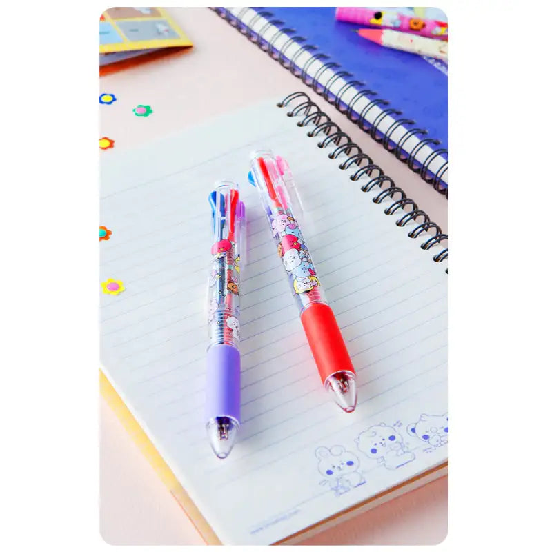 BT21 - Baby My Little Buddy 4-Color Ballpoint Pen - LINE FRIENDS - Stationery - Harumio