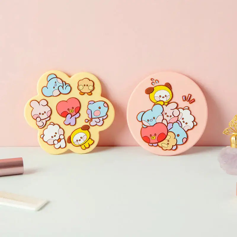 BT21 - Minini Silicone Hand Mirror - LINE FRIENDS - Hand Mirrors - Harumio