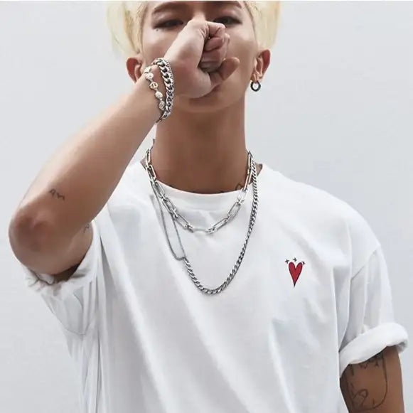 PLAC x MINO YOON - Heart Graphic T-Shirts - PLAC x MINO YOON - Clothing - Harumio
