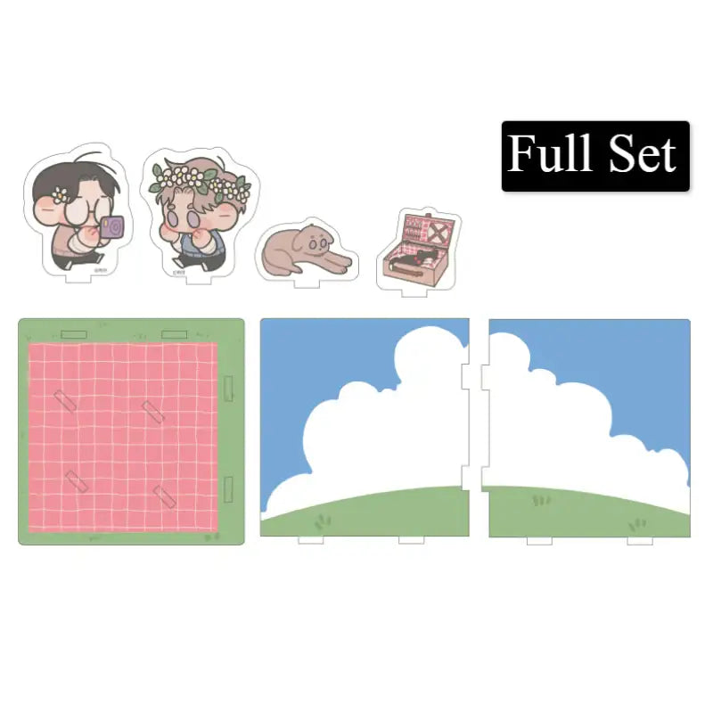 Runway Hit - Acrylic Stand Picnic Set - Webtoon Shop - Acrylic Stand - Harumio