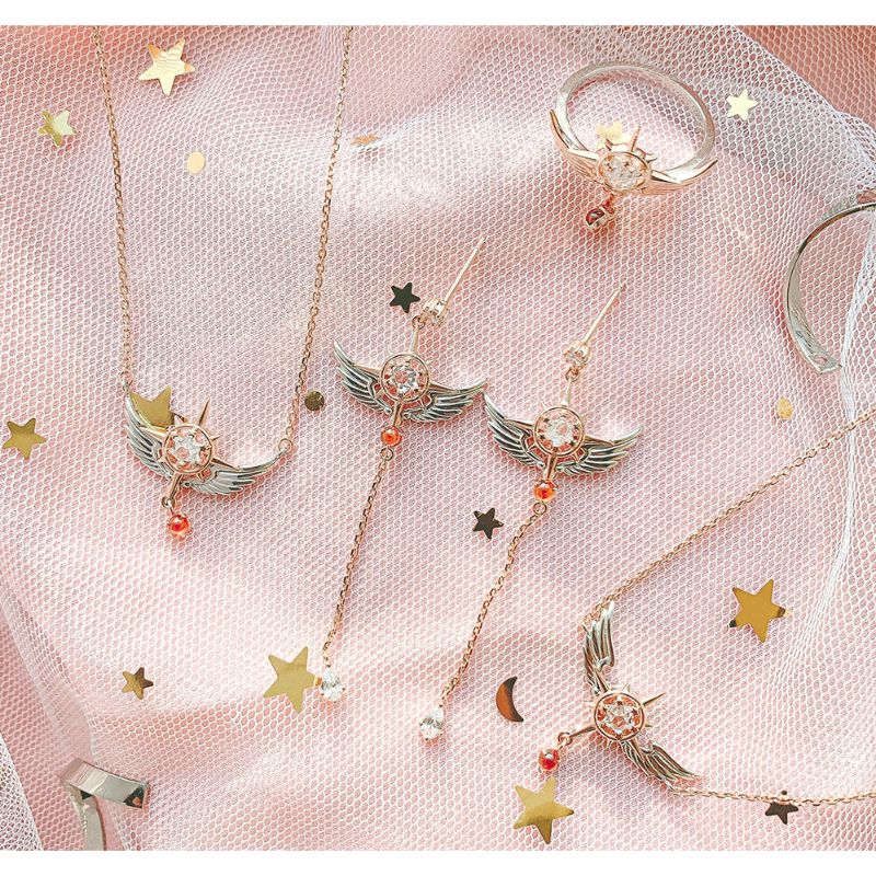 OST x Cardcaptor Sakura - Dream Wand Silver Earrings
