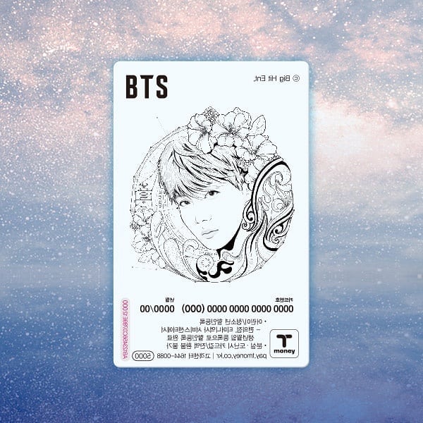 BTS - BTS Illust Transparent T-Money Transportation Card