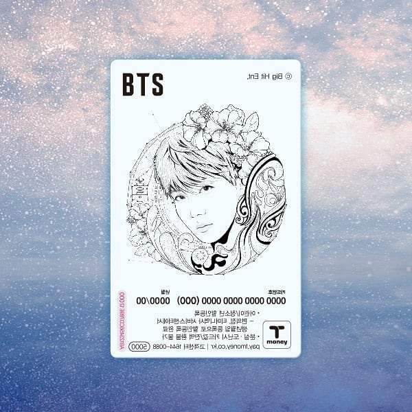 BTS - BTS Illust Transparent T-Money Transportation Card - T-Money - Transportation Card - Harumio