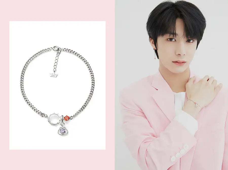 TWOTUCKGOM x MONSTA X - Birthstone Bracelet (925 Silver) - TWOTUCKGOM - Accessories, Jewelry - Harumio