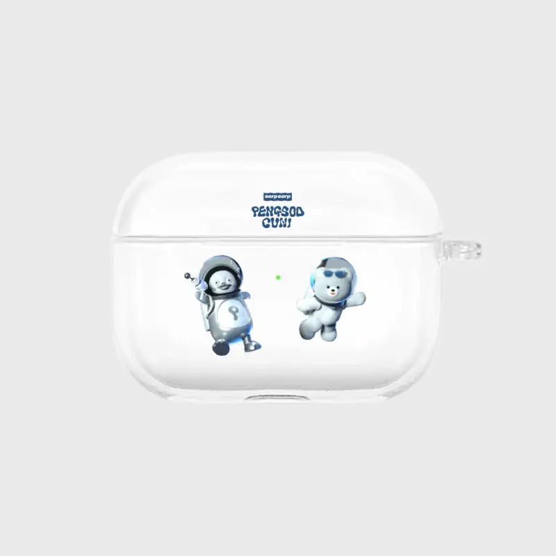 Earpearp x Pengsoo - Space Friends AirPods Pro & AirPods 3 Clear Hard Case - Earpearp x Pengsoo - AirPods Case - Harumio