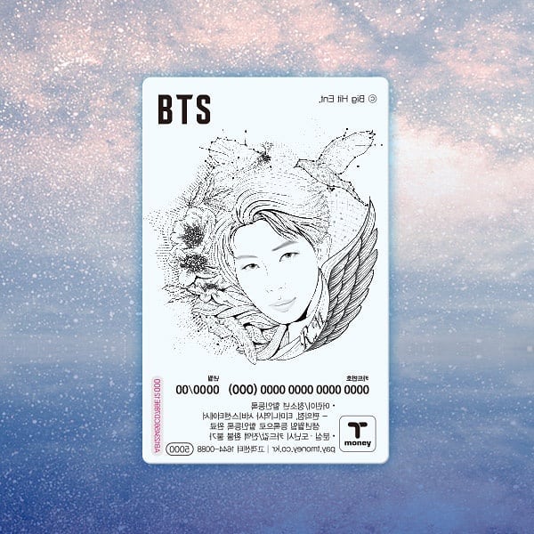 BTS - BTS Illust Transparent T-Money Transportation Card