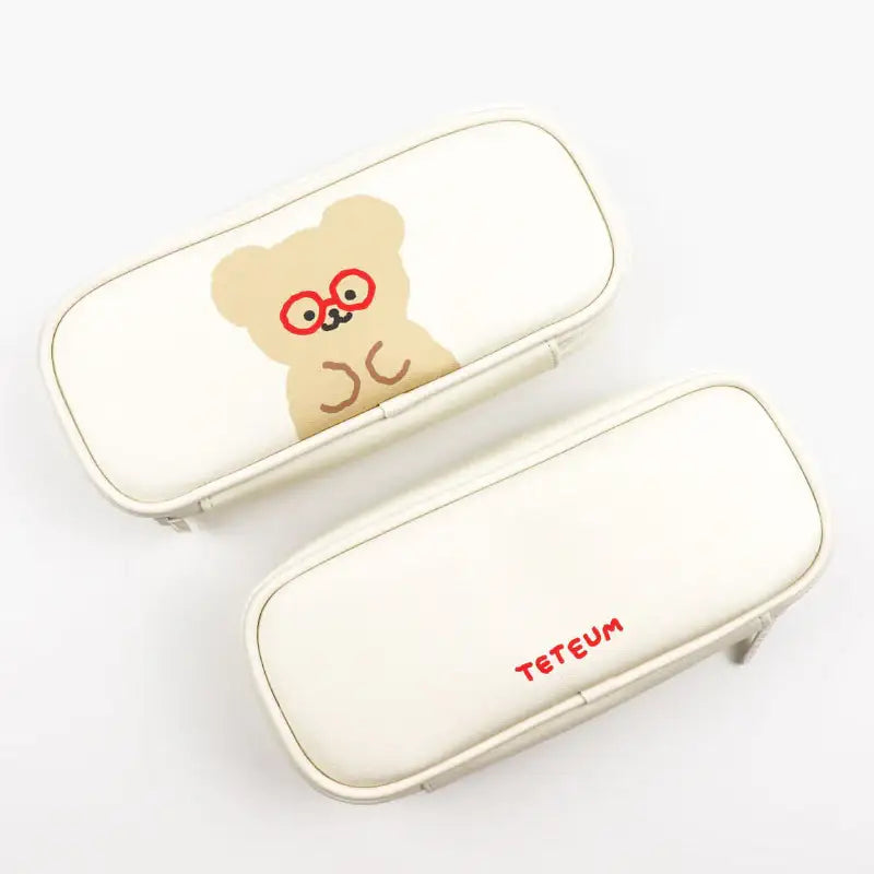Teteum - White Popcorn Pouch - Teteum - Pencil Case - Harumio