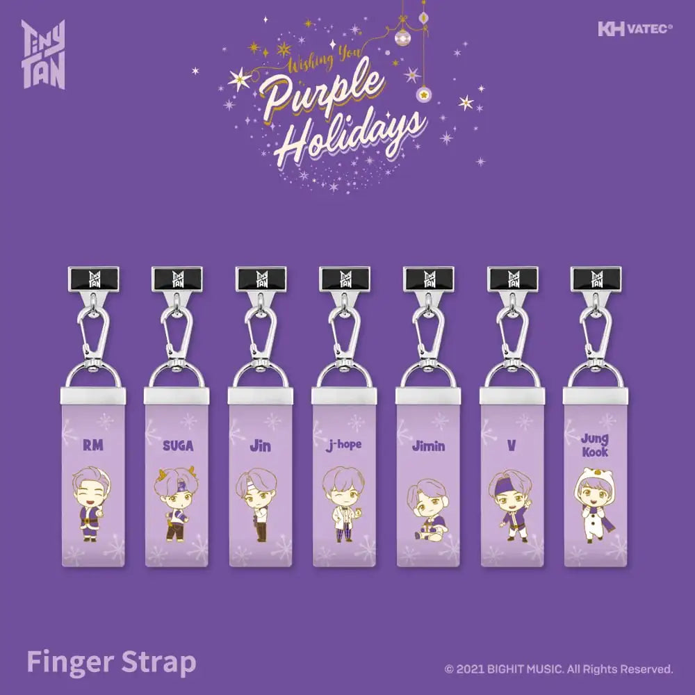 BTS - TinyTAN Purple Holidays Finger Strap - BTS - Accessories - Harumio