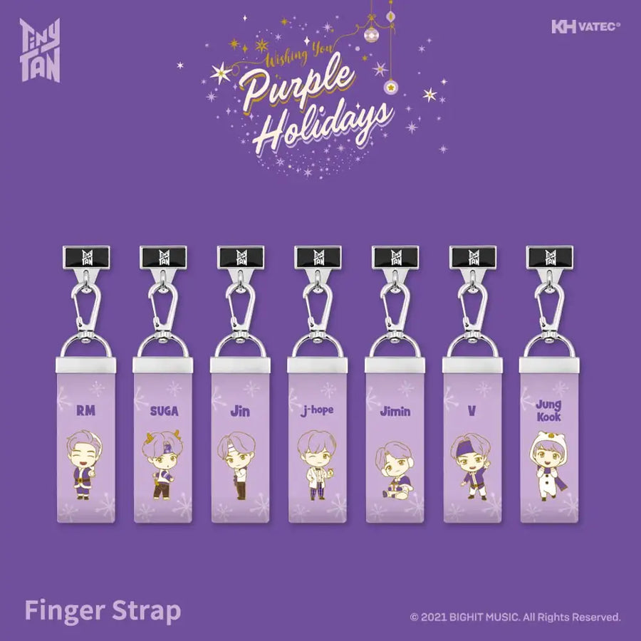 BTS - TinyTAN Purple Holidays Finger Strap - BTS - Accessories - Harumio