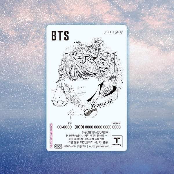 BTS - BTS Illust Transparent T-Money Transportation Card - T-Money - Transportation Card - Harumio