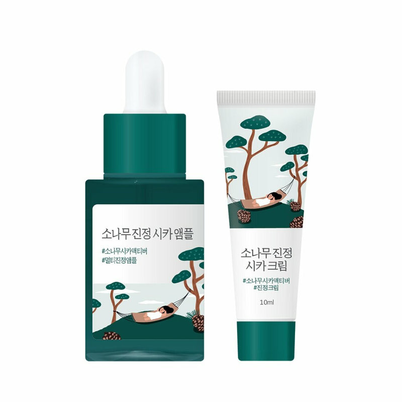 Round Lab - Pine Tree Soothing Cica Ampoule Set
