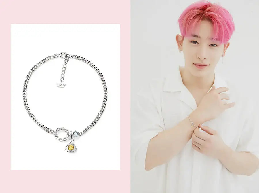 TWOTUCKGOM x MONSTA X - Birthstone Bracelet (925 Silver) - TWOTUCKGOM - Accessories, Jewelry - Harumio