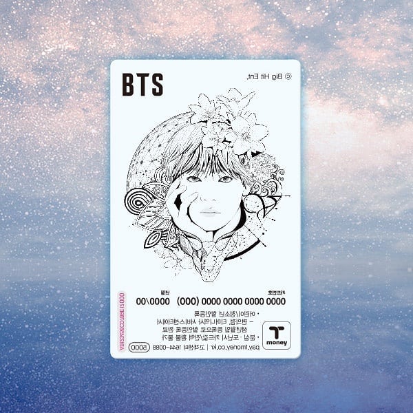 BTS - BTS Illust Transparent T-Money Transportation Card