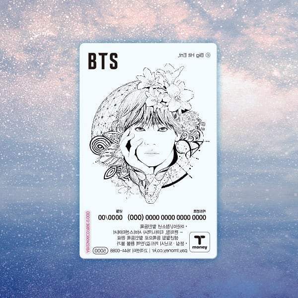 BTS - BTS Illust Transparent T-Money Transportation Card - T-Money - Transportation Card - Harumio