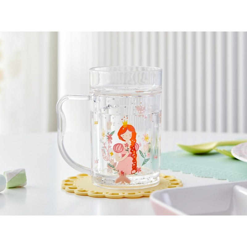Korean Swan Lake - Acrylic Water Tumbler With Handle 245ml