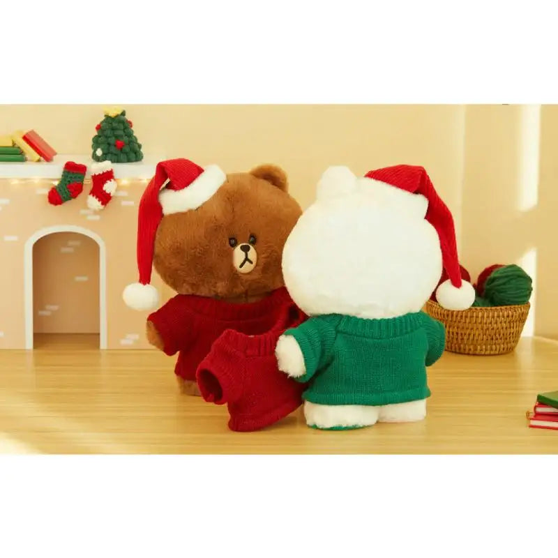 LINE Friends - Standing Doll Holiday Edition - Medium - LINE FRIENDS - Plush - Harumio