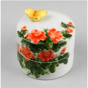 HK Studio - Hand Painted Camellia Musical Jewelry Box - HK Studio - Music Box - Harumio
