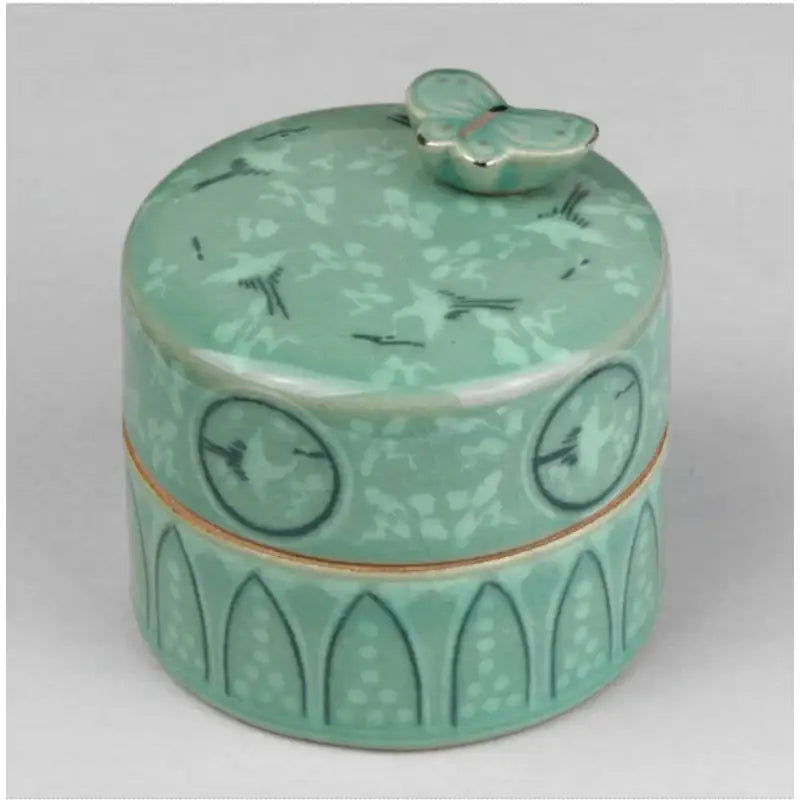 HK Studio - Moony Celadon Musical Jewelry Box - HK Studio - Music Box - Harumio